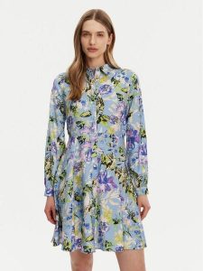 YAS Sukienka koszulowa Kaya 26037079 Kolorowy Regular Fit. Kombinezony YAS, bez wzorów, z wiskozy, bez kołnierzyka, bez ramiączek. Za 189,99 zł.