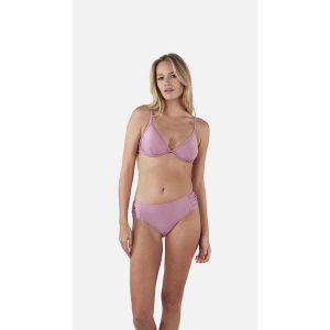 Figi do kostiumów kąpielowych dla kobiet Barts Isla Mid Waist. Fioletowe bikini Barts, bez wzorów. Za 178,50 zł.