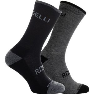 Termoaktywne skarpetki zimowe Rogelli MERINO 2 pary. Czarne skarpetki Rogelli, bez wzorów. Za 79,00 zł.