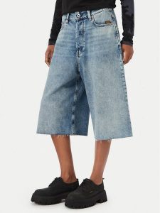 G-Star Raw Bermudy Patti D29024-D536 Niebieski Regular Fit. Niebieskie szorty G-Star Raw, bez wzorów, z bawełny, retro. Za 343,99 zł.