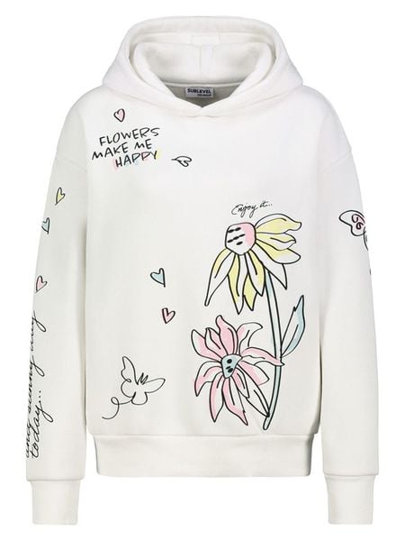 Sublevel Bluza w kolorze białym rozmiar: XS. Białe bluzy Sublevel, xs, bez wzorów, z kapturem. Za 138,87 zł.