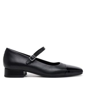 Półbuty Vagabond Shoemakers. Czarne półbuty Vagabond Shoemakers, bez wzorów, bez obcasa, na płaskiej podeszwie, bez zapięcia. Za 379,99 zł.