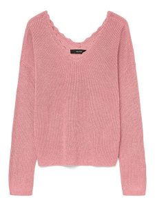 Vero Moda Sweter w kolorze jasnoróżowym rozmiar: S. Różowe swetry oversize Vero Moda, s, bez wzorów, bez ramiączek. Za 109,78 zł.