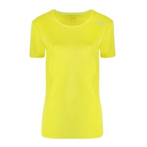 Koszulka damska DIADORA L. SS CORE TEE. Żółte koszulki sportowe Diadora, bez wzorów, bez ramiączek. Za 39,99 zł.