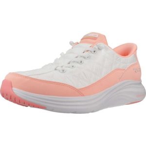Buty SKECHERS SLIP-INS VAPOR FOAM Biały. Białe buty sportowe Skechers, bez wzorów, z syntetyku, bez zapięcia. Za 349,99 zł.