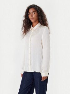 Guess Koszula W5YH1A WHCR2 Écru Regular Fit. Koszule Guess, xxl, z aplikacjami, z syntetyku, bez kołnierzyka, bez ramiączek. Za 259,99 zł.