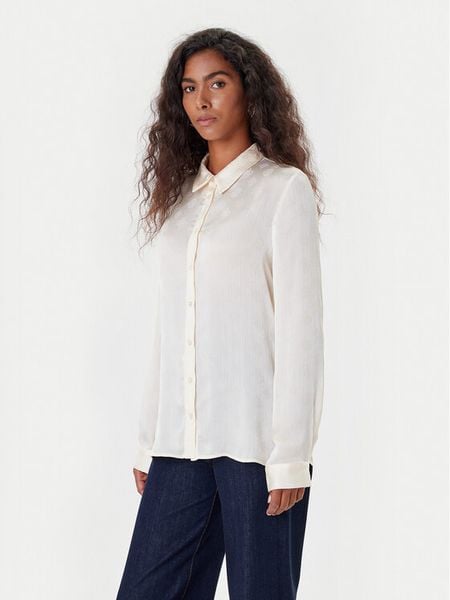 Guess Koszula W5YH1A WHCR2 Écru Regular Fit. Koszule Guess, xl, z aplikacjami, z syntetyku, bez kołnierzyka, bez ramiączek. Za 199,99 zł.