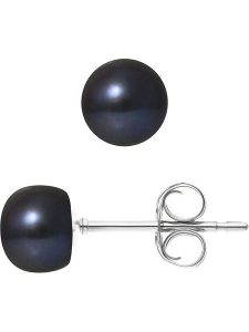 Pearl Addict Kolczyki-wkrętki z perłami w kolorze tahiti rozmiar: onesize. Czarne kolczyki Pearl Addict, z perłą, złote. Za 260,99 zł.