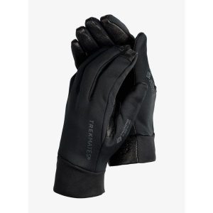 Rękawiczki wiatroszczelne Trekmates Gulo Glove. Czarne rękawiczki TREKMATES, bez wzorów. Za 172,99 zł.