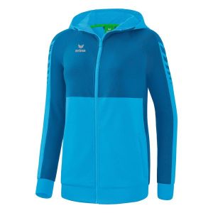 Damska bluza treningowa z kapturem Erima Six Wings. Fioletowe bluzy Erima, m, bez wzorów, z materiału, z kapturem. Za 241,50 zł.