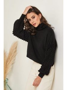Soft Cashmere Golf w kolorze czarnym rozmiar: 38/40. Czarne golfy Soft Cashmere, bez wzorów. Za 100,99 zł.