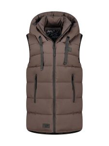 Canadian Peak Kamizelka pikowana "Dolbeak" w kolorze brązowym rozmiar: M. Brązowe kamizelki Canadian Peak, m, bez wzorów, bez kołnierzyka, bez ramiączek, bez kaptura. Za 173,99 zł.