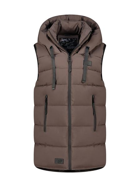 Canadian Peak Kamizelka pikowana "Dolbeak" w kolorze brązowym rozmiar: M. Brązowe kamizelki Canadian Peak, m, bez wzorów, bez kołnierzyka, bez ramiączek, bez kaptura. Za 213,69 zł.