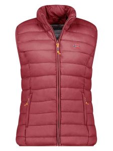 Geographical Norway Kamizelka pikowana "Vatikolor" w kolorze ciemnofioletowym rozmiar: XL. Różowe kamizelki Geographical Norway, xl, bez wzorów, bez kołnierzyka, bez ramiączek, bez kaptura. Za 100,99 zł.