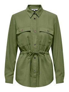 ONLY Kurtka koszulowa w kolorze khaki rozmiar: M. Brązowe kurtki ONLY, m, bez wzorów, z tkaniny, bez kaptura. Za 138,95 zł.