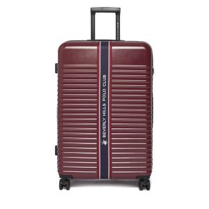 Walizka duża Beverly Hills Polo Club. Czerwone walizki Beverly Hills Polo Club, bez wzorów, duże. Za 399,99 zł.