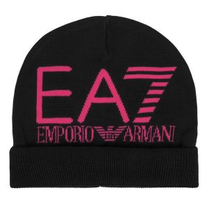 Czapka EA7 Emporio Armani. Czarne czapki EA7 Emporio Armani, bez wzorów. Za 149,99 zł.