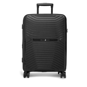 Walizka kabinowa Beverly Hills Polo Club. Czarne walizki Beverly Hills Polo Club, bez wzorów. Za 299,99 zł.