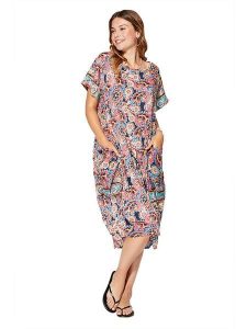 Aller Simplement Sukienka ze wzorem rozmiar: 34-40. Sukienki Aller Simplement, bez wzorów, klasyczne, bez kołnierzyka, bez ramiączek, midi. Za 56,99 zł.