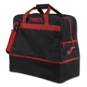 Torba piłkarska Joma Training III z podwójnym dnem 50L czerwony. Czerwone torby podróżne i sportowe JOMA, bez wzorów, z poliamidu, duże. W wyprzedaży za 170,25 zł.