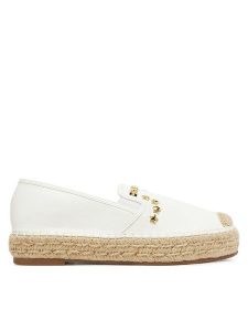 DeeZee Espadryle MSD53 Biały. Białe espadryle DeeZee, bez wzorów, z materiału, bez obcasa. Za 99,99 zł.