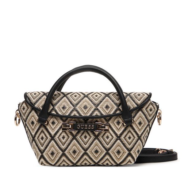 Torebka Guess. Brązowe kuferki Guess, z aplikacjami, bez dodatków. Za 659,99 zł.