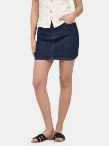 ONLY Spódnica jeansowa Stella 15339630 Granatowy Regular Fit. Niebieskie spódnice ONLY, l, bez wzorów, z bawełny. Za 139,99 zł.