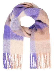 TATUUM Szal w kolorze fioletowo-beżowym - 210 x 40 cm rozmiar: onesize. Brązowe szaliki Tatuum, bez wzorów, z materiału. Za 178,37 zł.