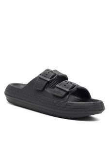 MEXX Klapki MXC007101W Czarny. Czarne klapki Mexx, bez wzorów, z syntetyku, bez obcasa. Za 69,99 zł.