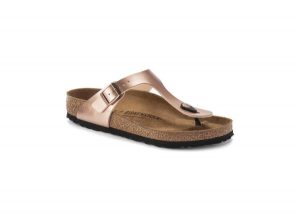Klapki Birkenstock Gizeh, Birko Flor Damskie. Klapki Birkenstock, bez wzorów, z materiału, bez obcasa. Za 388,15 zł.