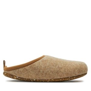 Kapcie Camper. Brązowe kapcie Camper, bez wzorów. Za 299,99 zł.