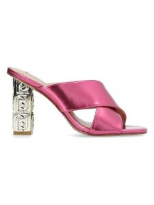 Liu Jo Klapki w kolorze różowym rozmiar: 39. Różowe klapki Liu Jo, bez wzorów, z otwartym noskiem, bez obcasa. Za 411,45 zł.