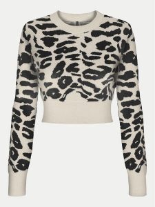 ONLY Sweter Lima 15339828 Beżowy Cropped Fit. Brązowe swetry klasyczne ONLY, s, z syntetyku, bez kołnierzyka. Za 79,99 zł.