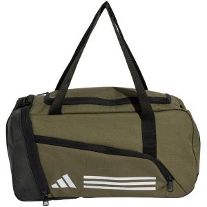 Torba adidas Essentials 3-Stripes Duffel XS. Zielone torby podróżne i sportowe ADIDAS, bez wzorów, z materiału, na ramię. Za 112,99 zł.