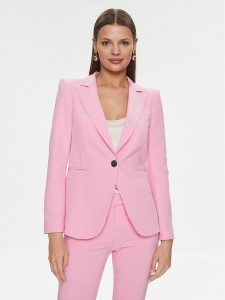 Rinascimento Marynarka CFC0117751003 Różowy Regular Fit. Czerwone marynarki i żakiety Rinascimento, xl, bez wzorów, z syntetyku. Za 349,99 zł.