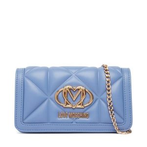 Torebka LOVE MOSCHINO. Niebieskie torebki wieczorowe LOVE MOSCHINO, bez wzorów, bez dodatków. Za 699,99 zł.