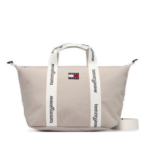 Torebka Tommy Jeans. Brązowe torebki klasyczne Tommy Jeans, bez wzorów, z jeansu, bez dodatków. Za 289,99 zł.