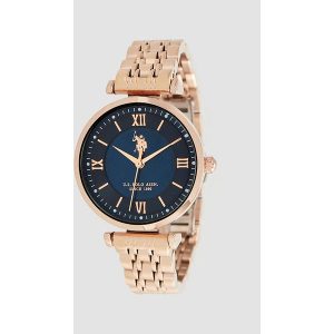 U.S. Polo Assn. Zegarek kwarcowy w kolorze różowozłoto-granatowym rozmiar: onesize. Czerwone, analogowe zegarki U.S. Polo Assn. Za 250,45 zł.