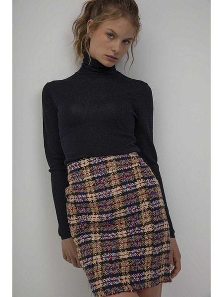 Josephine & Co Sweter "Saar" w kolorze granatowym rozmiar: L. Niebieskie golfy Josephine & Co, bez wzorów. Za 136,45 zł.