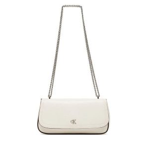 Torebka Calvin Klein. Białe torebki wieczorowe Calvin Klein, bez wzorów, bez dodatków. Za 429,99 zł.