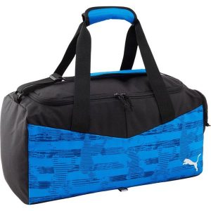 Torba podróżna Puma individualRISE Small. Niebieskie torby podróżne i sportowe Puma, bez wzorów. Za 105,00 zł.