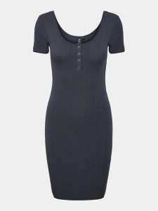 Pieces Sukienka codzienna Kitte 17146324 Granatowy Slim Fit. Niebieskie kombinezony Pieces, xxs, bez wzorów, z bawełny, bez kołnierzyka, bez ramiączek. Za 129,99 zł.
