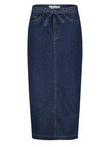 Sublevel Spódnica dżinsowa w kolorze granatowym rozmiar: L. Niebieskie spódnice Sublevel, l, z aplikacjami, z bawełny, klasyczne, midi. Za 104,99 zł.