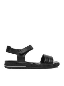 Lasocki Sandały CEO-WI23-MALTA-02 Czarny. Czarne sandały Lasocki, bez wzorów, ze skóry, bez obcasa, na płaskiej podeszwie, bez zapięcia. Za 159,99 zł.