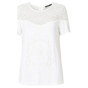 Desigual T-Shirt Damski Ts Cannes S Biały. T-shirty marki Desigual. Za 249,00 zł.