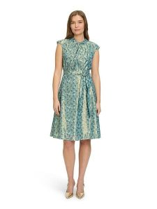 BETTY & CO Sukienka w kolorze turkusowym rozmiar: 44. Niebieskie sukienki Betty & Co, bez wzorów, z tkaniny, bez kołnierzyka, bez ramiączek, midi. Za 174,95 zł.