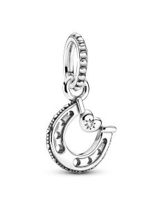 Pandora Srebrna zawieszka z cyrkonią rozmiar: onesize. Szare zawieszki Pandora, z cyrkonią, srebrne. Za 113,63 zł.