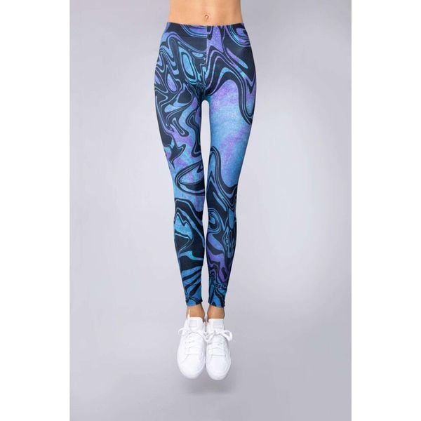 Legginsy sportowe damskie DEEP TRIP Wave. Niebieskie legginsy DEEP TRIP, bez wzorów. Za 179,00 zł.