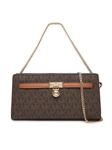 MICHAEL Michael Kors Torebka 32F5GNXC0B Brązowy. Brązowe torebki wieczorowe MICHAEL Michael Kors, bez wzorów, ze skóry, bez dodatków. Za 699,99 zł.