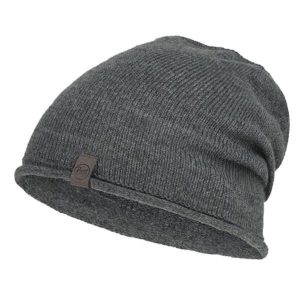 Czapka Lifestyle knitted Lekey przejściowa. Szare czapki Buff, bez wzorów, sportowe. Za 103,75 zł.